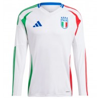 Maglia Calcio Italia Seconda Divisa Europei 2024 Manica Lunga